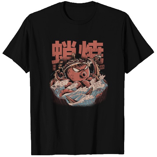 Takoyaki Attack Black Version T Shirts
