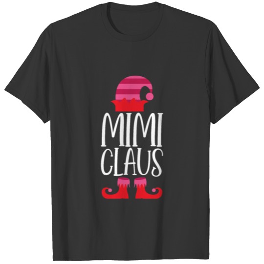 Mimi claus , Funny Christmas Elf Claus Grandma Gif T-shirt