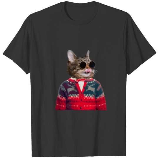 Cat In The Ugly Christmas Sweater T-shirt