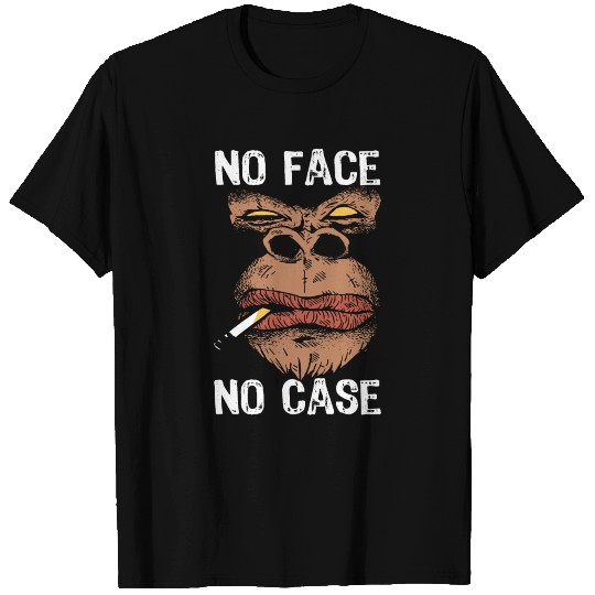 No Face No Case Gorilla Cool Monkey T Shirts