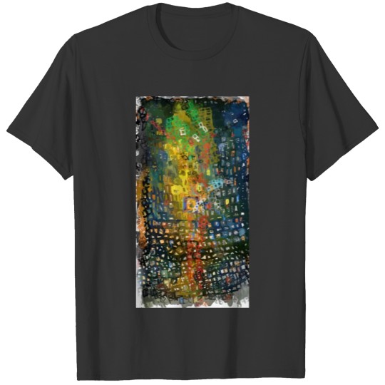 movement of red uneven square | abstract painting T Shirts