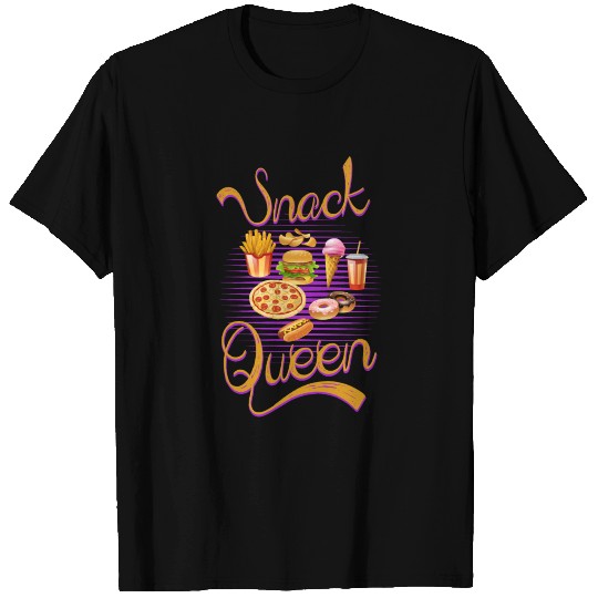 Cool I Love Midnight Snack Snack Queen T Shirts