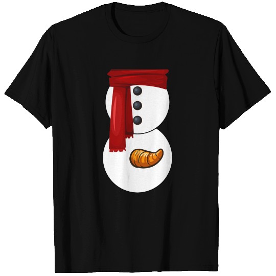 Funny snowman with a carrot T Shirts