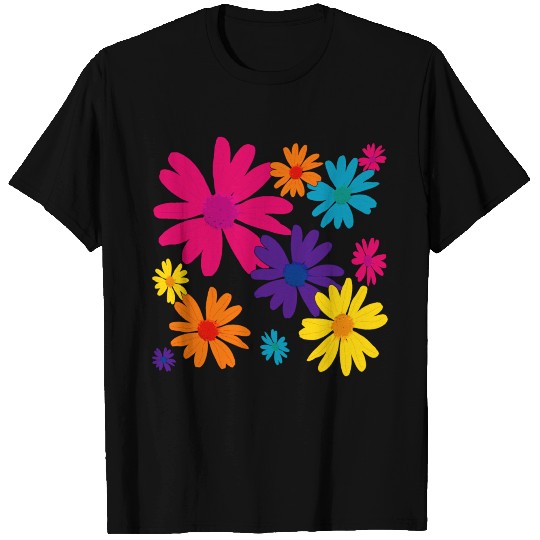 A floral bed of daisy flowers. T Shirts