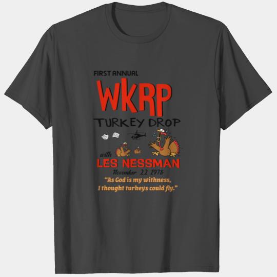 First Annual WkRP Turkey Drop with Les Nessman Nov T Shirts