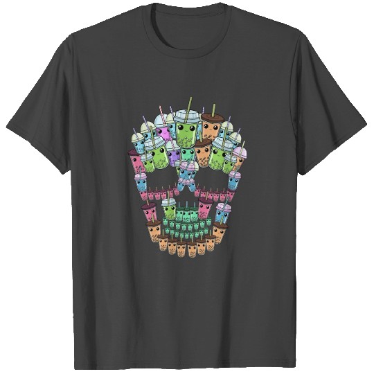 Bubble Tea Skull Gift Boba Tea Gifts Bubble Tea T Shirts