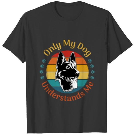 German Shepherds retro shirt design dog lover gift T-shirt