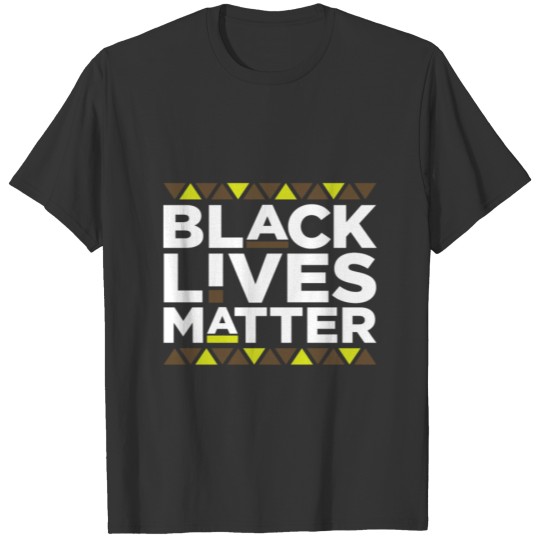 Black Lives Matter Afrocentric Design T-shirt