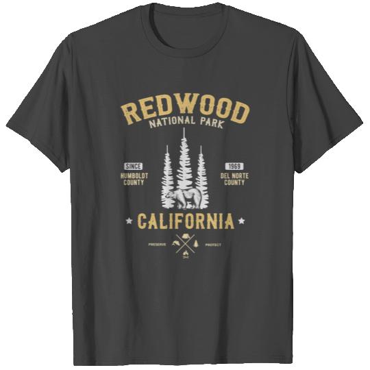Red Wood National Park Redwood Forest California T Shirts