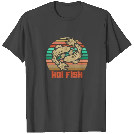 Koi Fish - Japanese Nishikigoi Koi Retro Pond Gift T Shirts