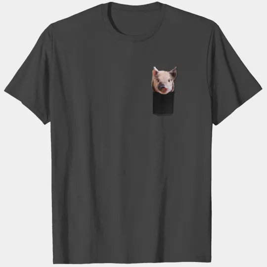 Piglet Miniature pig in pocket T Shirts