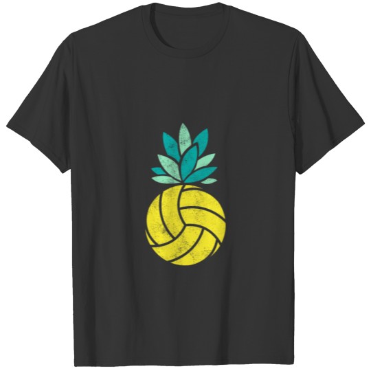 Volleyball Summer Pineapple Beach Game Player T-shirt