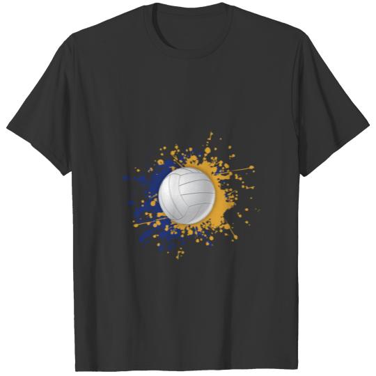 Volleyball Paint Splat Volleyball Passion Player T-shirt