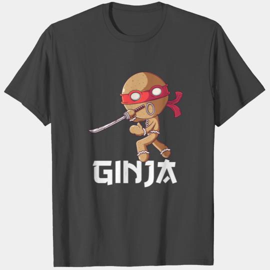 Ginja Ninjabread Man Gingerbread Ninja Christmas W T Shirts
