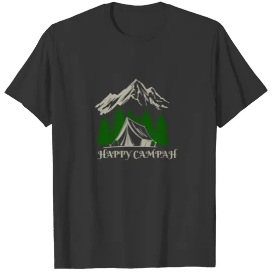 Funny New England Accent Camping, Happy Campah T Shirts