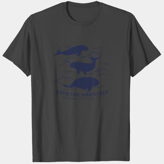 Save The Mantee Crystal River FL Vinatage Sea Cow T Shirts