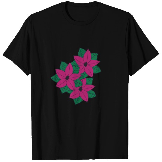 poinsettia plant pink T Shirts