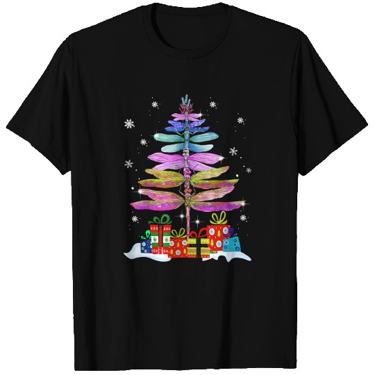 Merry Christmas insect Lover Xmas Dragonfly T Shirts