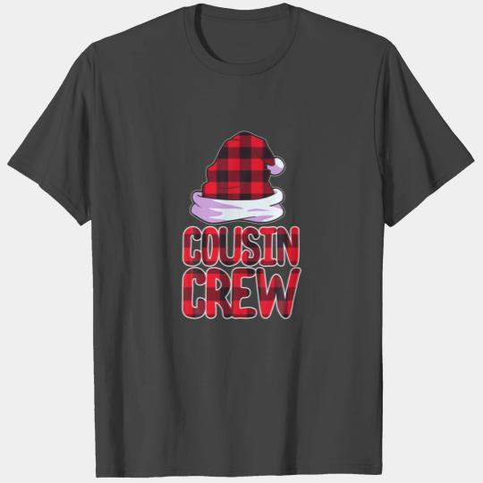 Cousin Crew Family Group Matching Christmas Party T Shirts