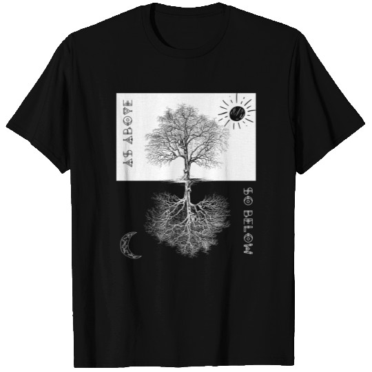 As Above so Below, Tree of Life ,Occult, Magic ,Al T Shirts