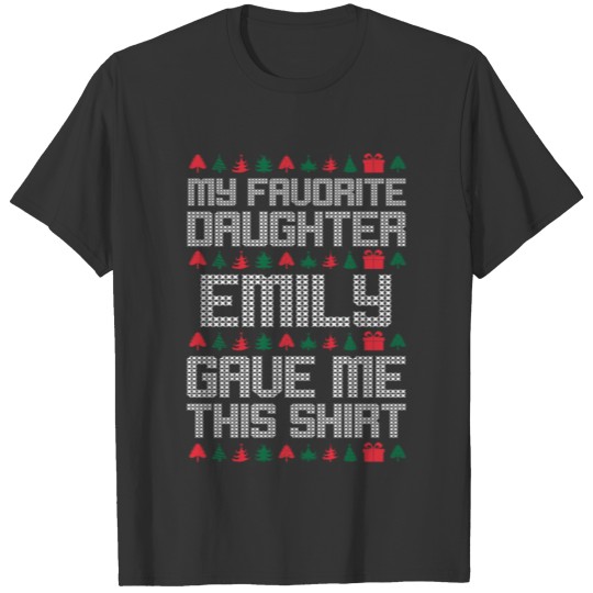 Emily Christmas Favorite Daughter T-shirt