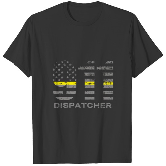 911 Dispatcher Thin Yellow Line Flag for Christmas T Shirts