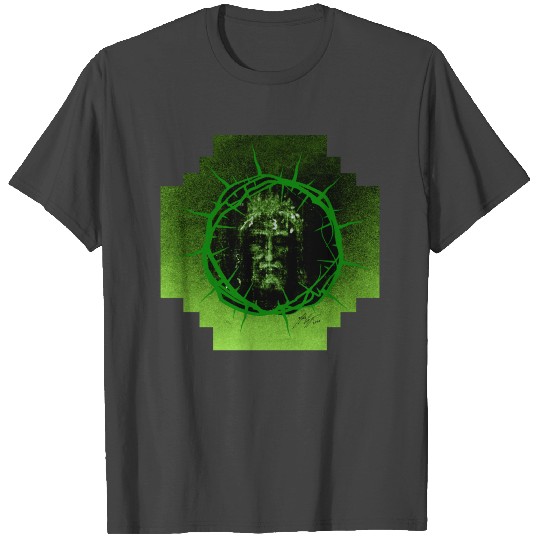 Holy Face of Christ Encircled by Crown of Thorns T Shirts