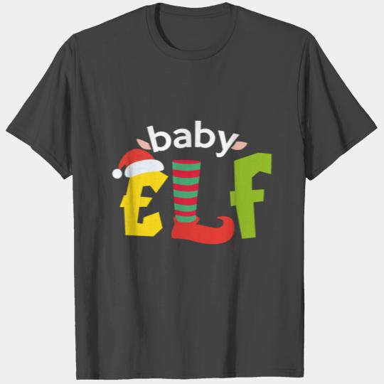 Baby elf Party Christmas gift family Xmas T Shirts