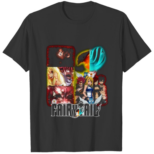Fairy Tail Natsu Erza Gray y Lucy T Shirts