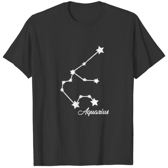 Sign Of Zodiac Aquarius T-shirt