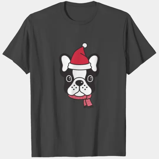 French Bulldog Dog Pug Frenchi Christmas Xmas T Shirts