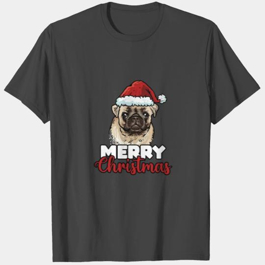 Merry Christmas Pug Dog Lover Gift T Shirts