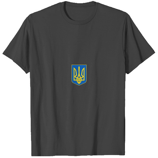 Ukrainian Coat Of Arms Flag Of Ukraine Tryzub Pock T Shirts