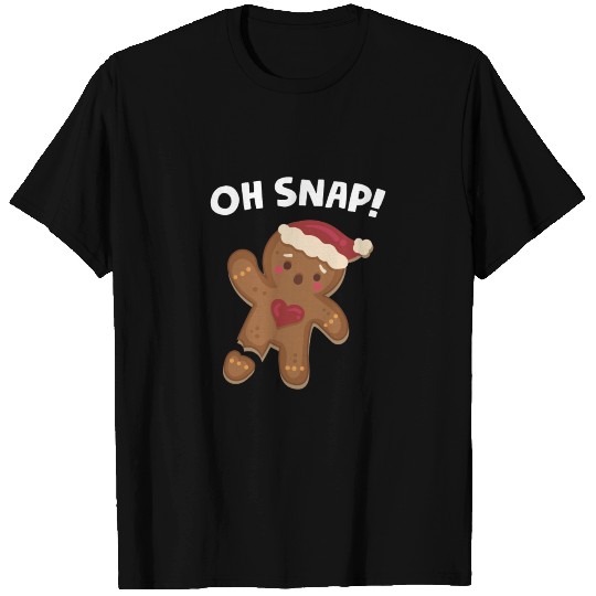 Gingerbread Man Oh Snap Funny Cute T Shirts