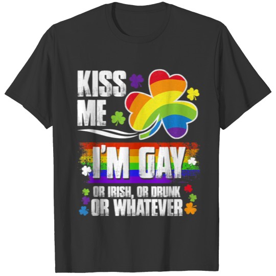 Kiss Me Im Gay Pride St Patricks Day LGBT T-shirt