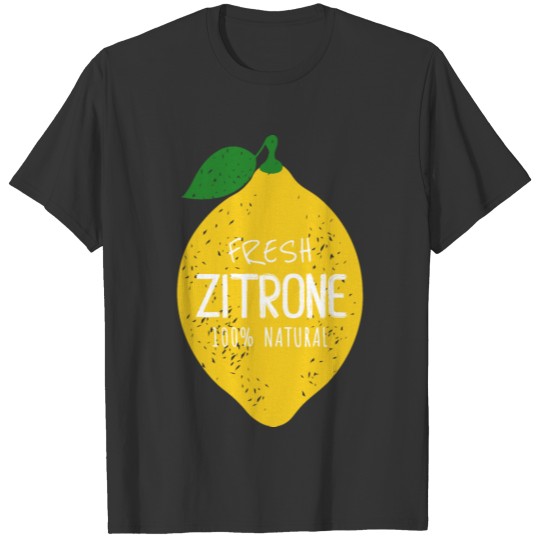 Lemon 100% natural lemonade vegan T-shirt