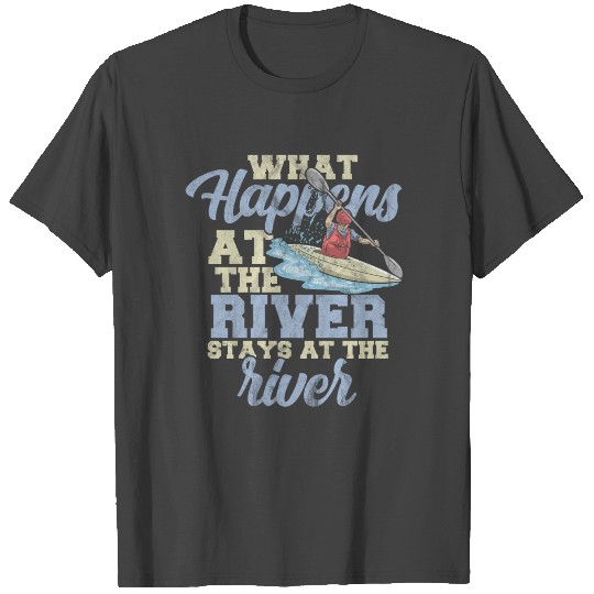 Kayak Whitewater Rowing Whitewater Wheel Ring Boat T Shirts