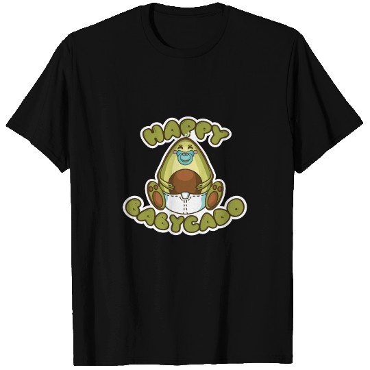 Cute Baby Avocado with diper and pacifier T Shirts
