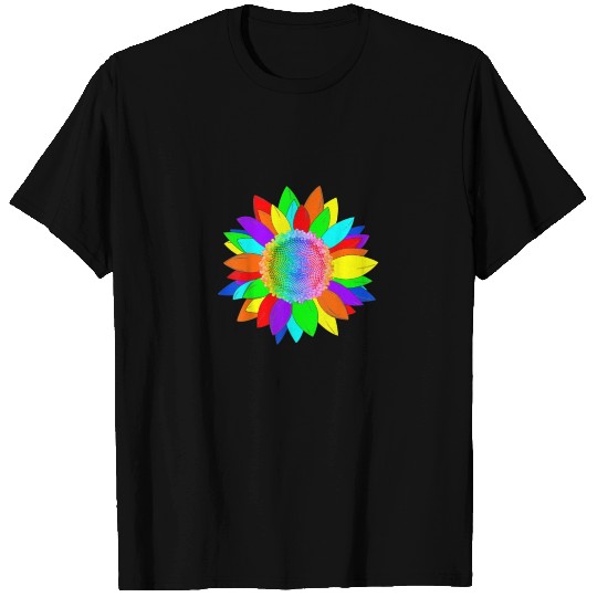 Sunflower Rainbow Bright T Shirts