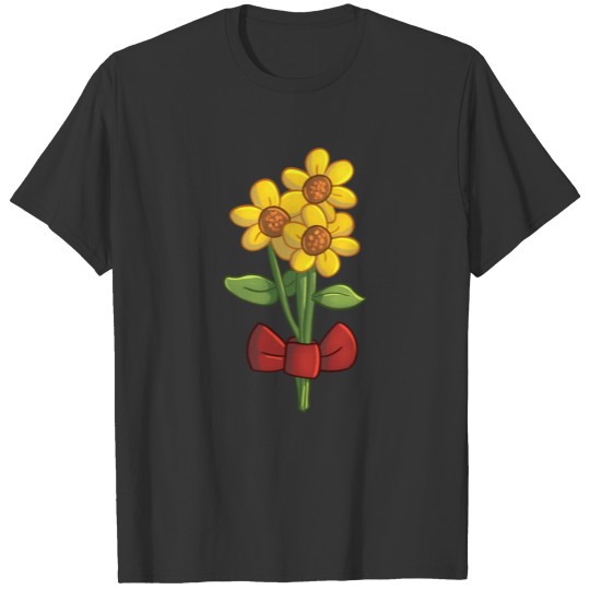 Red Riding Hood Sunflower Bunch T Shirts