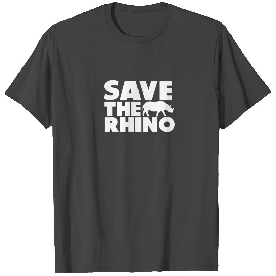 Save the rhino Poaching Rhinos Rhinoceros T Shirts