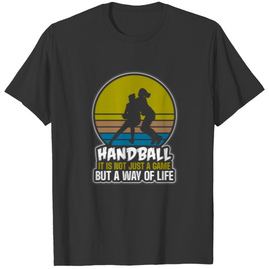 player handball player jump T-shirt