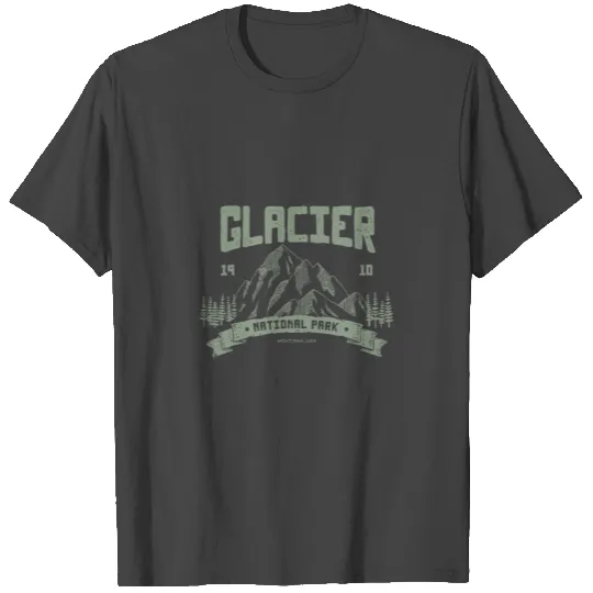 Vintage Glacier National Park T Shirts Outdoor Gift