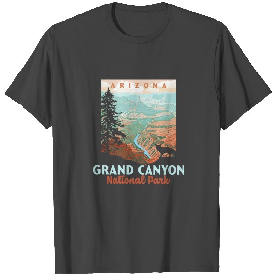 Grand Canyon National Park Arizonna Vintage Wpa Sty T Shirts