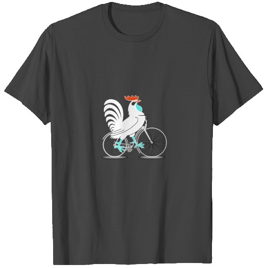 Bike Week All Year Long Fanciful Rooster Riding Bi T Shirts