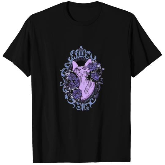 Light Lilac Sphynx in Baroque Frame T Shirts