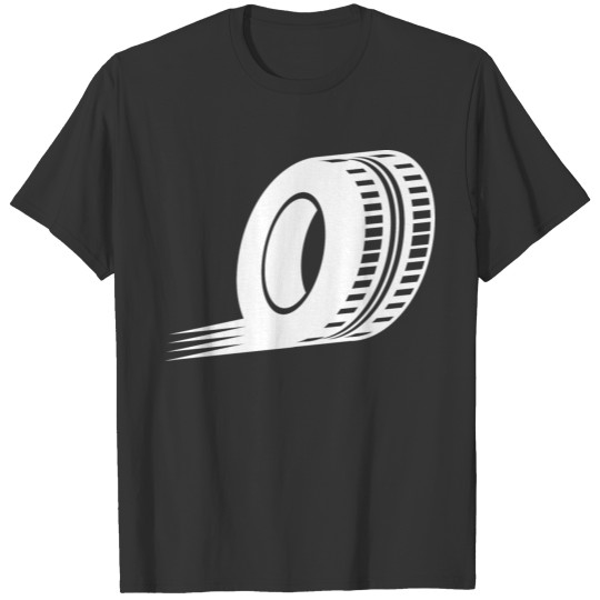 Tire Icon simple white T-shirt
