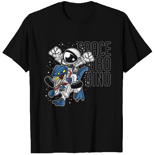 Comic - Astro Dino Robot - dark T Shirts