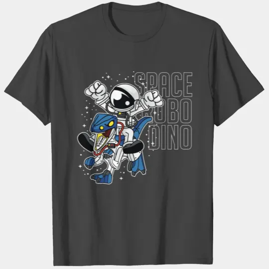 Comic - Astro Dino Robot - dark T Shirts