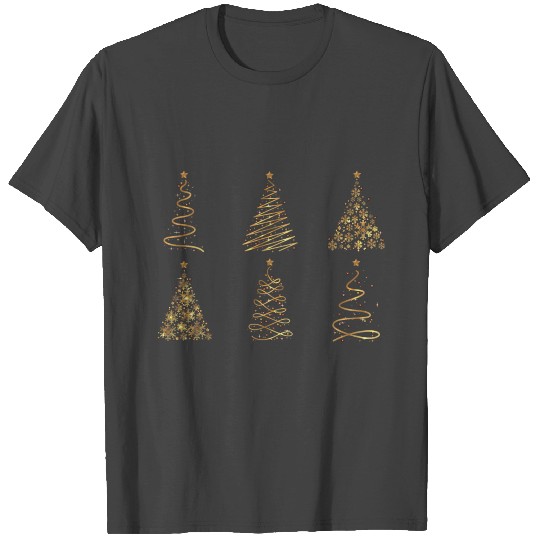 Abstract Golden Christmas Tree best selling t shir T Shirts
